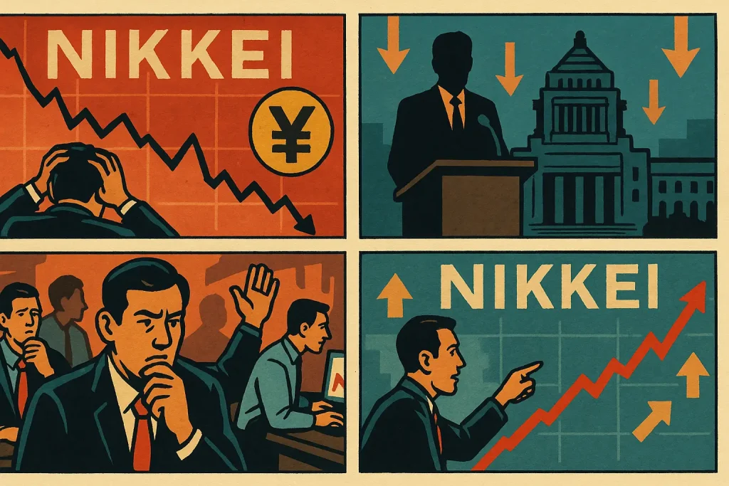 Bursa Jepang Guncang Politik: Nikkei Rontok 2,6 Persen Lalu Memantul, Minim Sinyal Jelas soal PM Baru