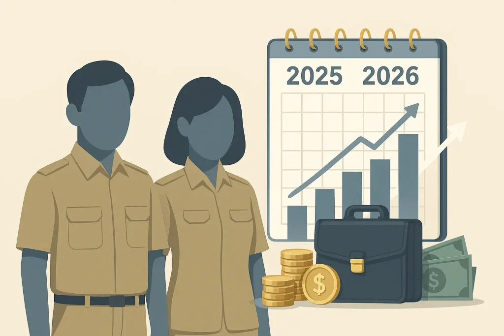Gaji PNS 2025–2026: Skema Naik Bertahap, Golongan IV Berpotensi Tertinggi, Kapan Cair?