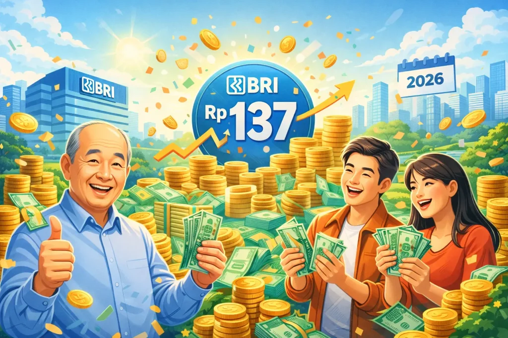 BRI Tebar Dividen Interim Rp137 per Saham, Lo Kheng Hong dan Investor Ritel Siap Panen di Awal Tahun 2026