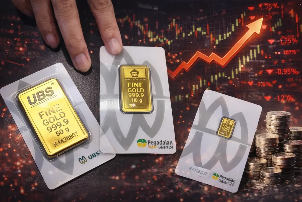 Pergerakan Pasar Variatif Jelang Akhir Tahun, Harga Emas Pegadaian Jenis UBS dan Galeri 24 Kompak Turun pada Jumat Hari Ini
