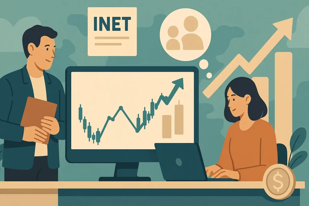 Suspensi Dibuka Kembali, Saham INET Jadi Sorotan di Tengah Rumor Akuisisi dan Lonjakan Valuasi