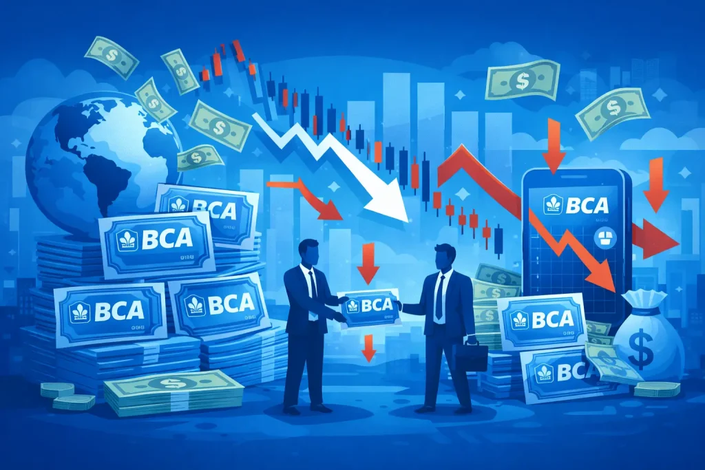 Asing Lepas Saham BBCA Besar-besaran, Net Sell Tembus Rp 1 Triliun di Sesi I Perdagangan
