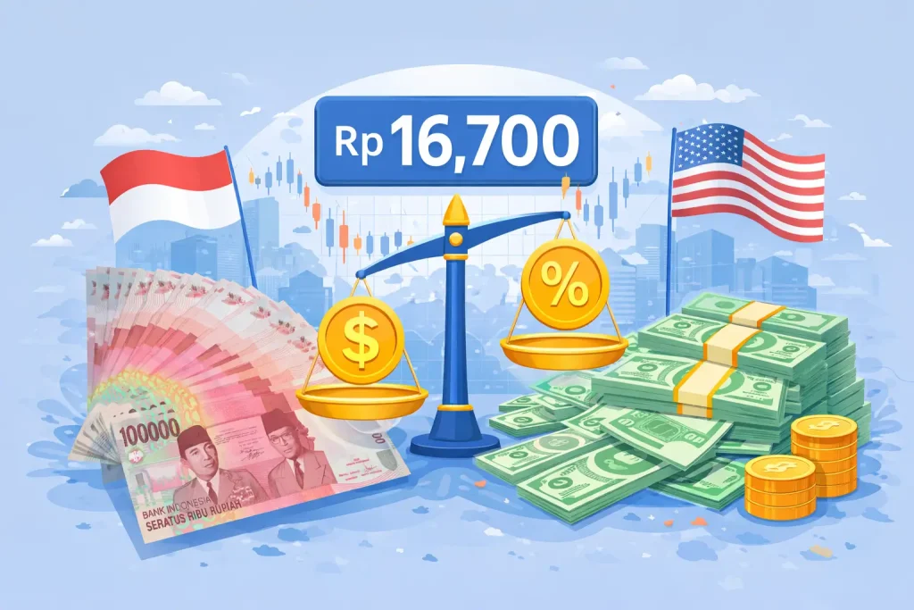 Rupiah Menguat ke Level Rp16.700 Per Dolar AS di Tengah Kepastian Suku Bunga Global