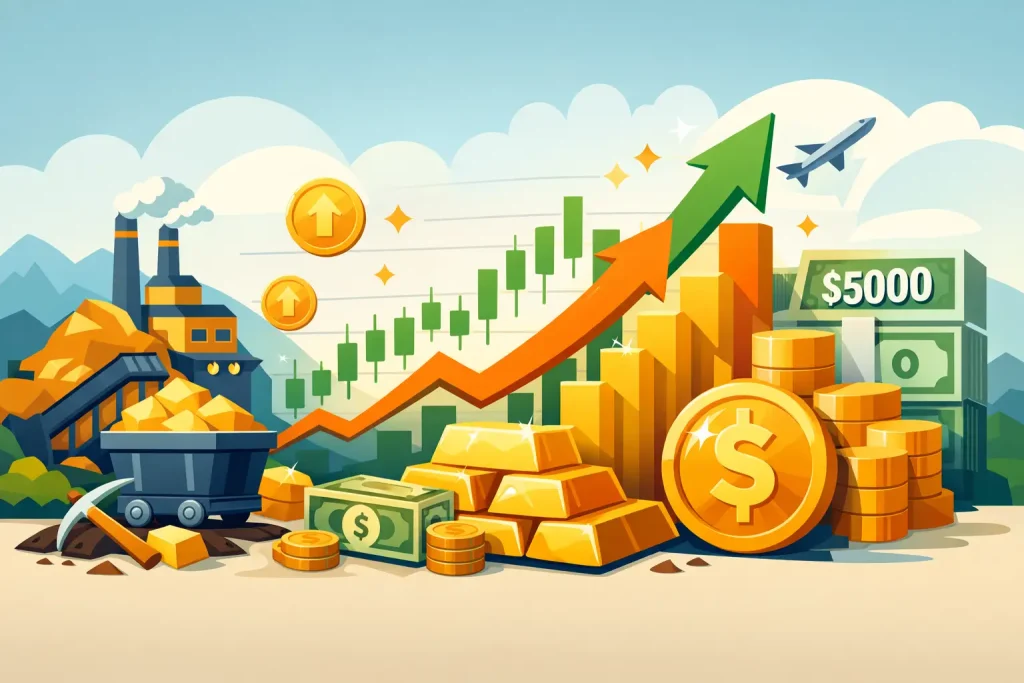 Saham Aneka Tambang Meroket 241 Persen dalam Setahun, Harga Emas Tembus USD 5.000 Jadi Katalis Utama