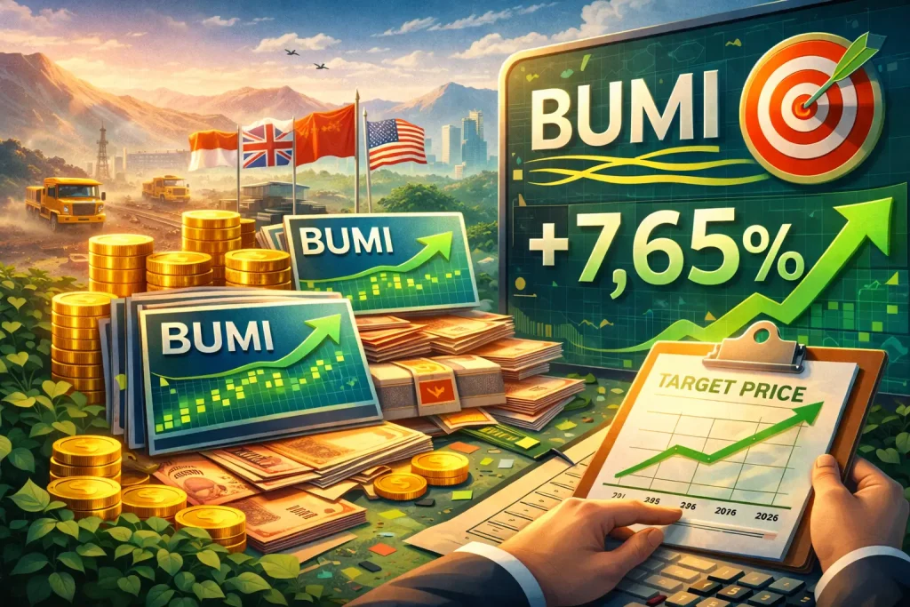 Saham BUMI Melesat 7,65 Persen Diserbu Asing, Analis Pasang Target Harga Tinggi di Awal 2026