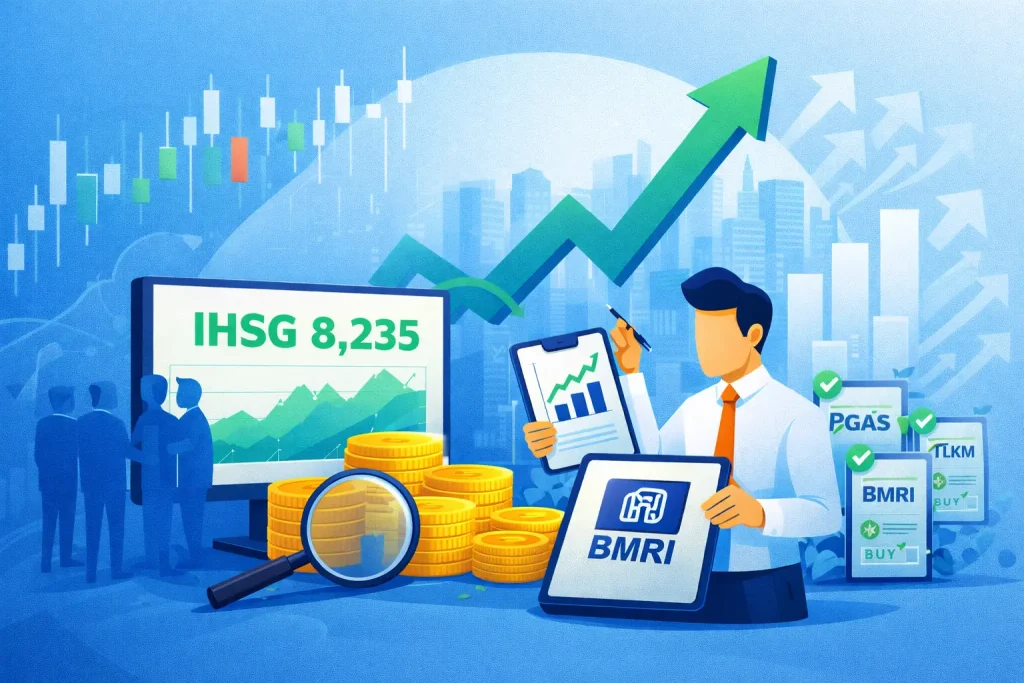 IHSG Menguat Tipis ke Level 8.235 Setelah Sepekan Ambruk, Saham Pilihan Analis Jadi Sorotan