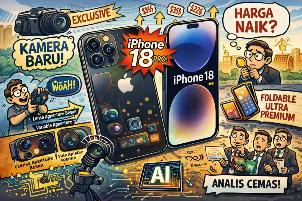 Bocoran iPhone 18 Menguat, Kamera Lebih Canggih hingga Strategi Harga Jadi Sorotan
