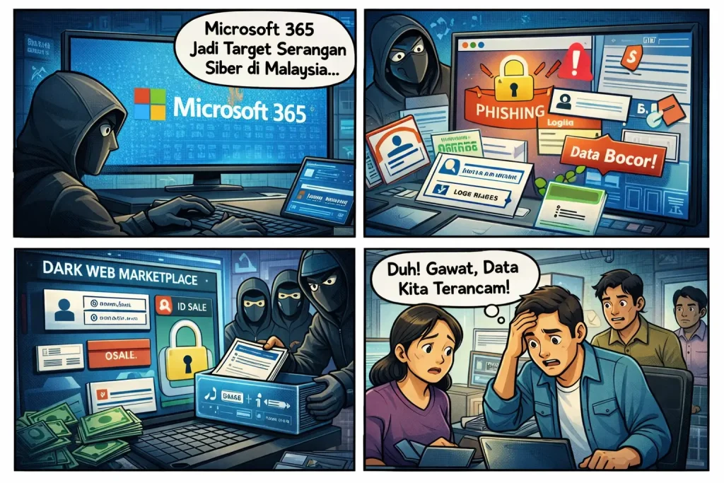 Microsoft 365 Jadi Target Utama Serangan Siber di Malaysia, Risiko Kebocoran Data Meningkat