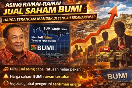 Asing Ramai-Ramai Jual Saham BUMI, Harga Terancam Mandek di Tengah Tekanan Pasar