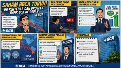 BBCA Tiba Tiba Turun, Ini Penyebab di Balik Tekanan Saham Bank BCA