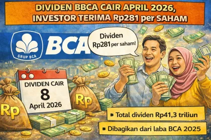 Dividen BBCA Cair April 2026, Investor Terima Rp281 per Saham