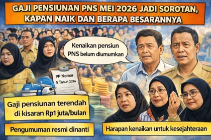 Gaji Pensiunan PNS Mei 2026 Jadi Sorotan, Kapan Naik dan Berapa Besarannya