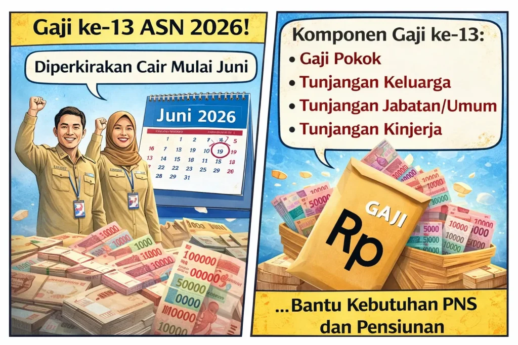 Gaji ke-13 ASN 2026 Diprediksi Cair Juni, Ini Jadwal dan Rinciannya