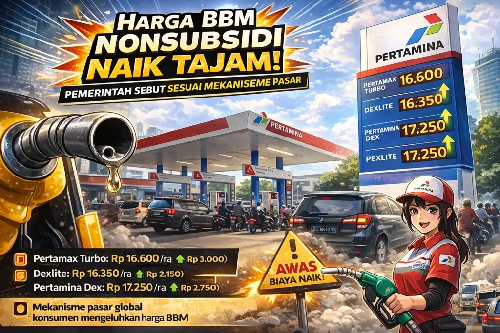 Harga BBM Nonsubsidi Naik Tajam, Pemerintah Sebut Sesuai Mekanisme Pasar