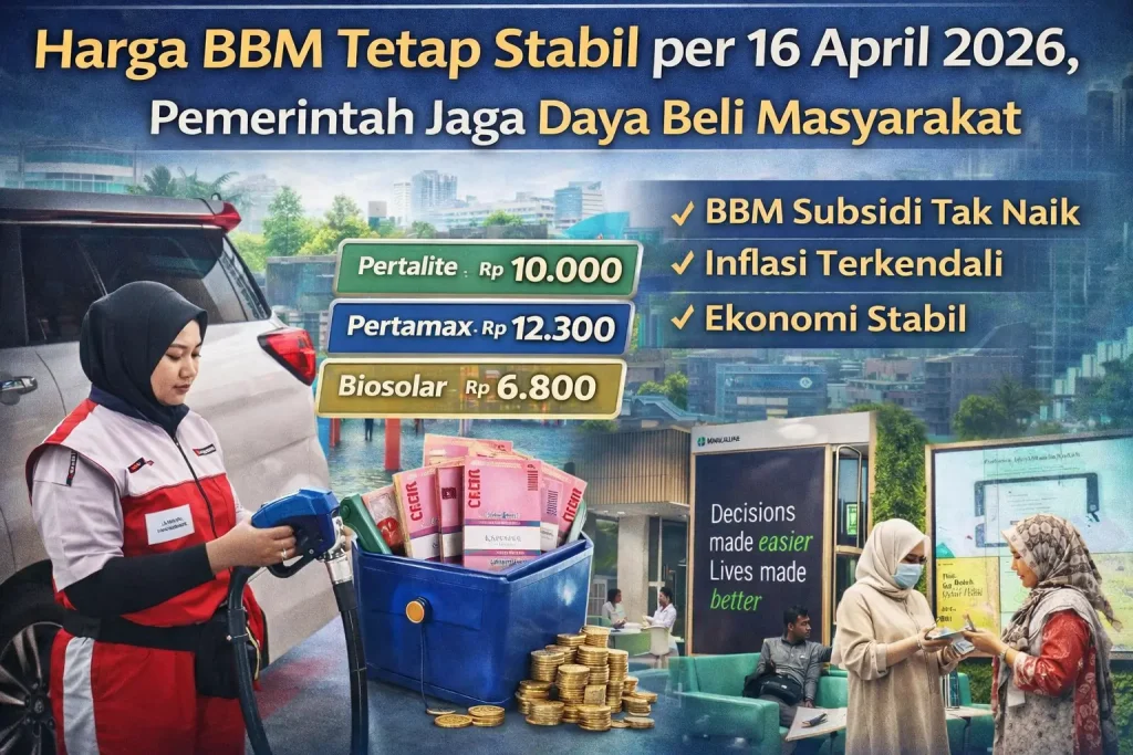 Harga BBM Tetap Stabil per 16 April 2026, Pemerintah Jaga Daya Beli Masyarakat