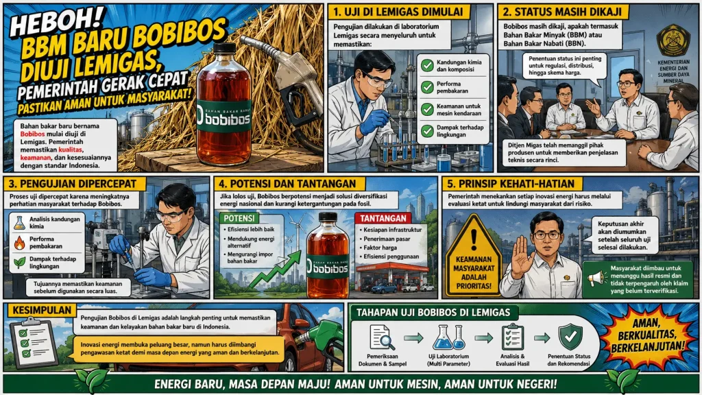 Heboh BBM Baru Bobibos Diuji Lemigas, Pemerintah Bergerak Cepat Pastikan Aman untuk Masyarakat