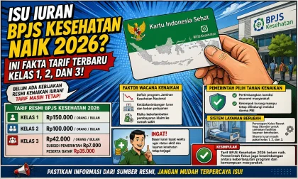 Isu Iuran BPJS Kesehatan Naik 2026 Bikin Resah, Ini Fakta Tarif Terbaru Kelas 1, 2, dan 3