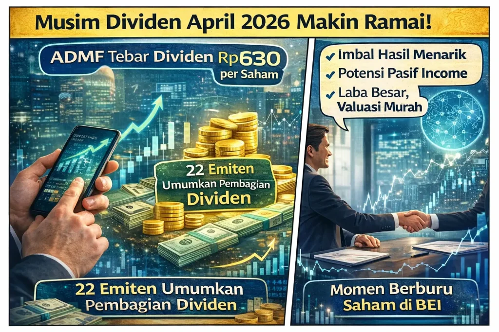 Musim Dividen April 2026 Makin Ramai, Emiten Tebar Imbal Hasil Menarik