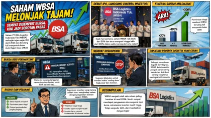Saham WBSA Melonjak Tajam, Sempat Disuspensi hingga Jadi Sorotan Bursa