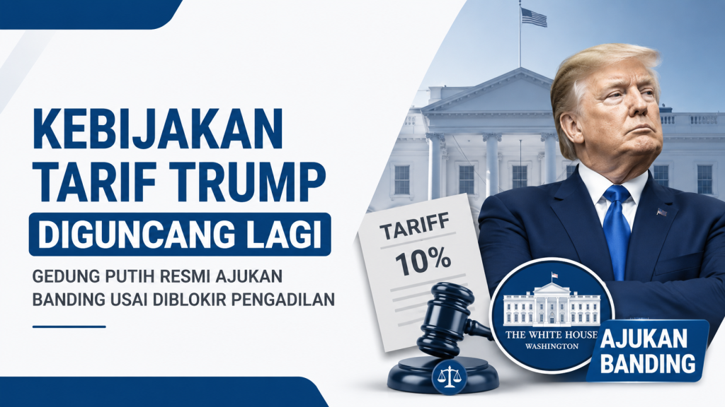 Kebijakan Tarif Trump Diguncang Lagi, Gedung Putih Resmi Ajukan Banding usai Diblokir Pengadilan