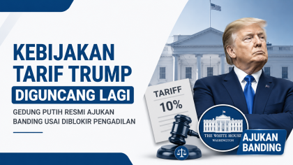Kebijakan Tarif Trump Diguncang Lagi, Gedung Putih Resmi Ajukan Banding usai Diblokir Pengadilan