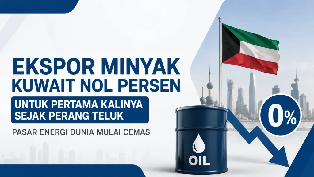 Ekspor Minyak Kuwait Nol Persen untuk Pertama Kalinya Sejak Perang Teluk, Pasar Energi Dunia Mulai Cemas