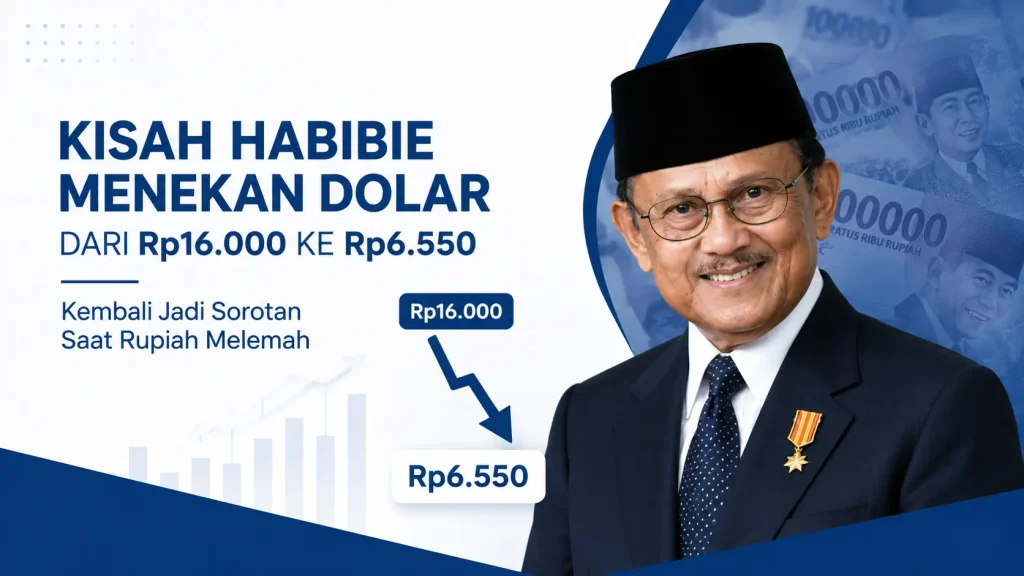 Kisah Habibie Menekan Dolar dari Rp16.000 ke Rp6.550 Kembali Jadi Sorotan Saat Rupiah Melemah
