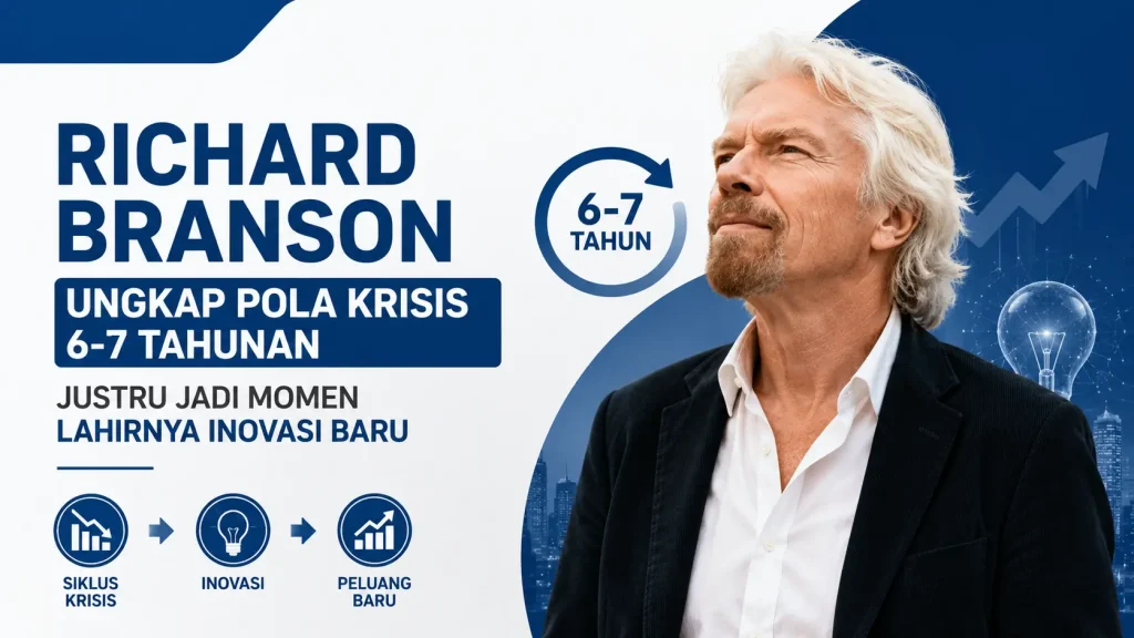 Richard Branson Ungkap Pola Krisis 6-7 Tahunan, Justru Jadi Momen Lahirnya Inovasi Baru