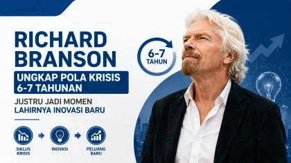 Richard Branson Ungkap Pola Krisis 6-7 Tahunan, Justru Jadi Momen Lahirnya Inovasi Baru