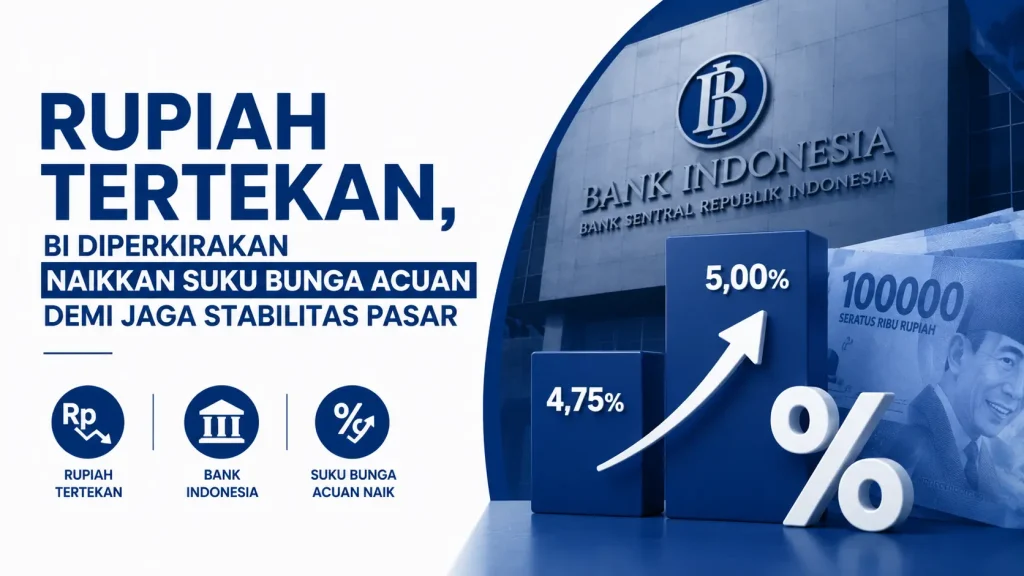 Rupiah Tertekan, BI Diperkirakan Naikkan Suku Bunga Acuan demi Jaga Stabilitas Pasar