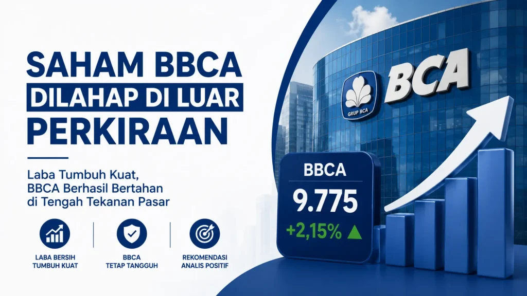 Saham BBCA Tiba-Tiba Diborong Investor, Kinerja BCA Jadi Penopang di Tengah Tekanan Pasar