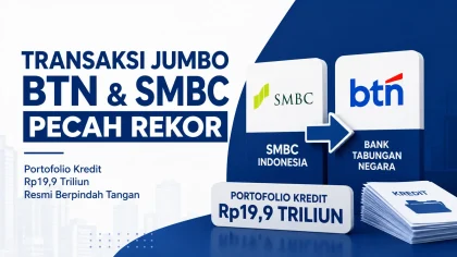 Transaksi Jumbo BTN dan SMBC Pecah Rekor, Portofolio Kredit Rp19,9 Triliun Resmi Berpindah Tangan