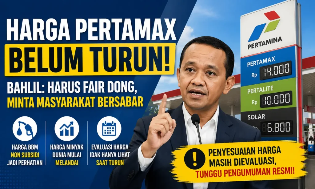 Harga Pertamax Belum Turun Meski Minyak Dunia Melandai, Bahlil Minta Masyarakat Bersabar