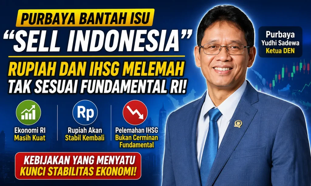 Purbaya Bantah Isu Sell Indonesia, Sebut Pelemahan Rupiah dan IHSG Tak Sejalan dengan Fundamental Ekonomi RI