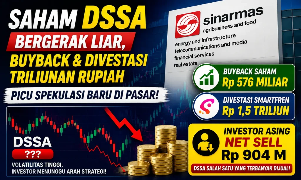 Saham DSSA Bergerak Liar, Buyback dan Divestasi Triliunan Rupiah Picu Spekulasi Baru di Pasar