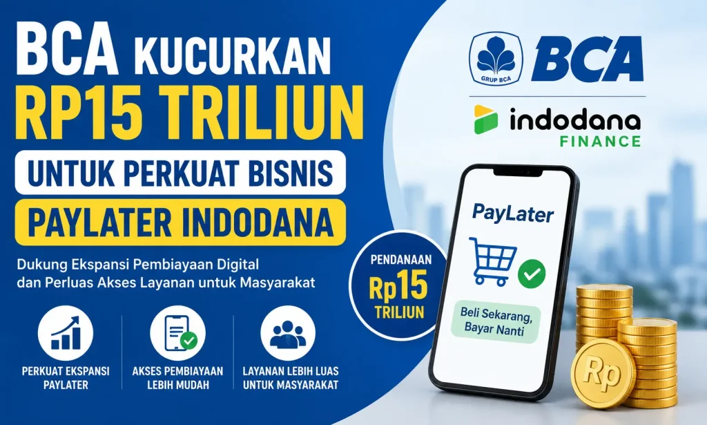 BCA Kucurkan Pendanaan Rp15 Triliun ke Indodana, Bisnis PayLater Makin Agresif di Indonesia