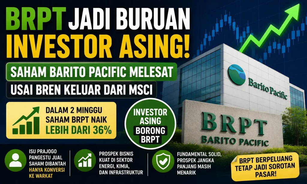 BRPT Jadi Buruan Investor Asing, Saham Barito Pacific Melesat Usai BREN Keluar dari MSCI