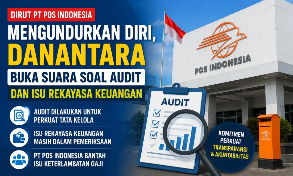 Dirut PT Pos Indonesia Mengundurkan Diri, Danantara Buka Suara Soal Audit dan Isu Rekayasa Keuangan
