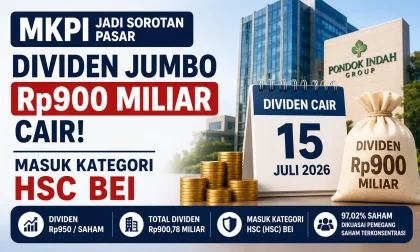 MKPI Jadi Sorotan Pasar Usai Tebar Dividen Jumbo Rp900 Miliar dan Masuk Daftar HSC BEI