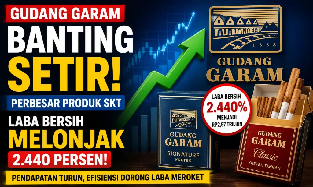 Gudang Garam Banting Setir, Laba Melonjak 2.440 Persen Meski Pendapatan Turun