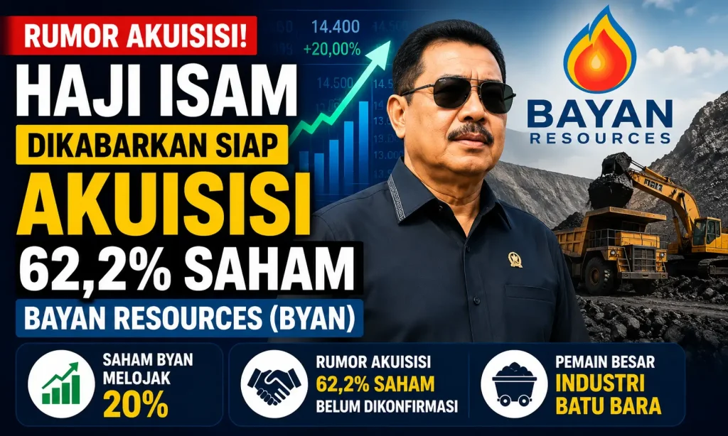 Haji Isam Dikabarkan Siap Akuisisi 62,2 Persen Saham BYAN, Ada Apa di Balik Lonjakan Harga?