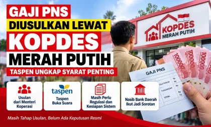 Gaji PNS Diusulkan Lewat Kopdes Merah Putih, Taspen Ungkap Syarat Penting