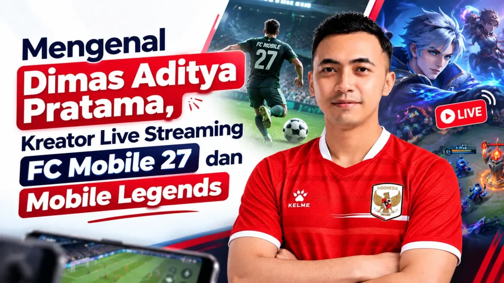 Mengenal Dimas Aditya Pratama, Kreator Live Streaming FC Mobile 27 dan Mobile Legends